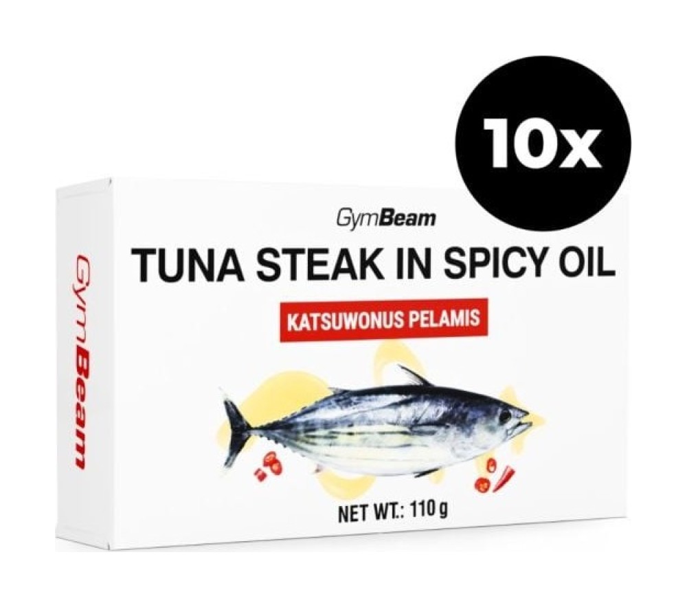 Steak z tuňáka v pikantním oleji 10 x 110 g