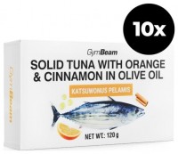 Tuňák v olivovém oleji s pomerančem a skořicí 10 x 120 g 
