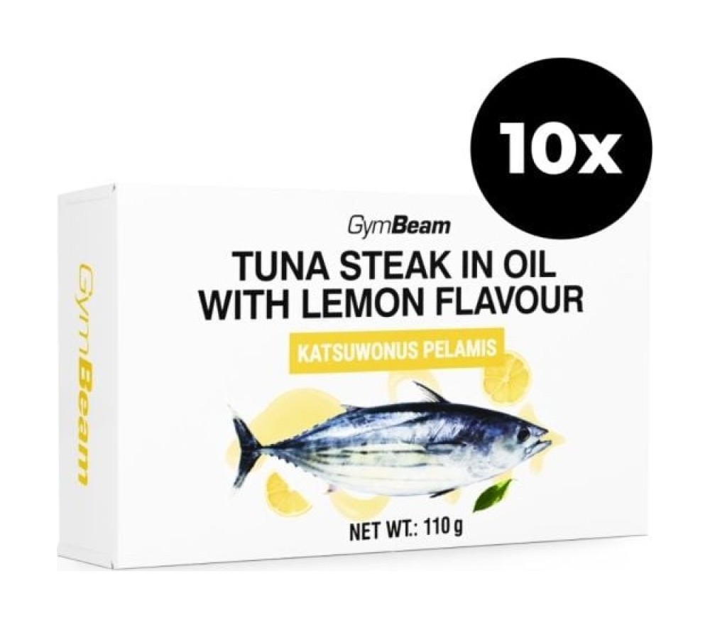 Steak z tuňáka v oleji s citrónovou příchutí 10 x 110 g