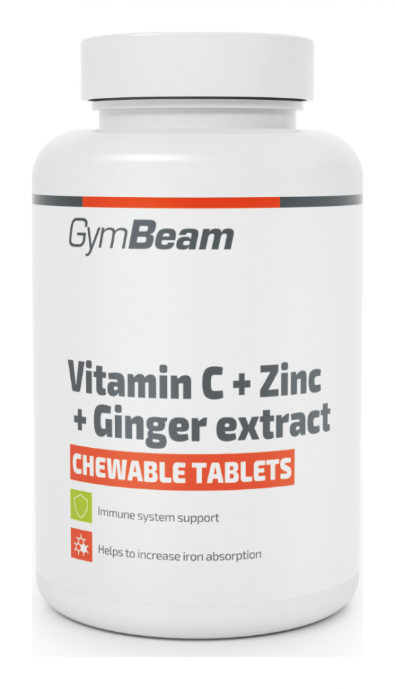 Vitamín C + Zinek + extrakt ze zázvoru tablety na cucání 90 tbl