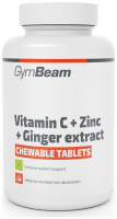 Vitamín C + Zinek + extrakt ze zázvoru tablety na cucání 90 tbl 