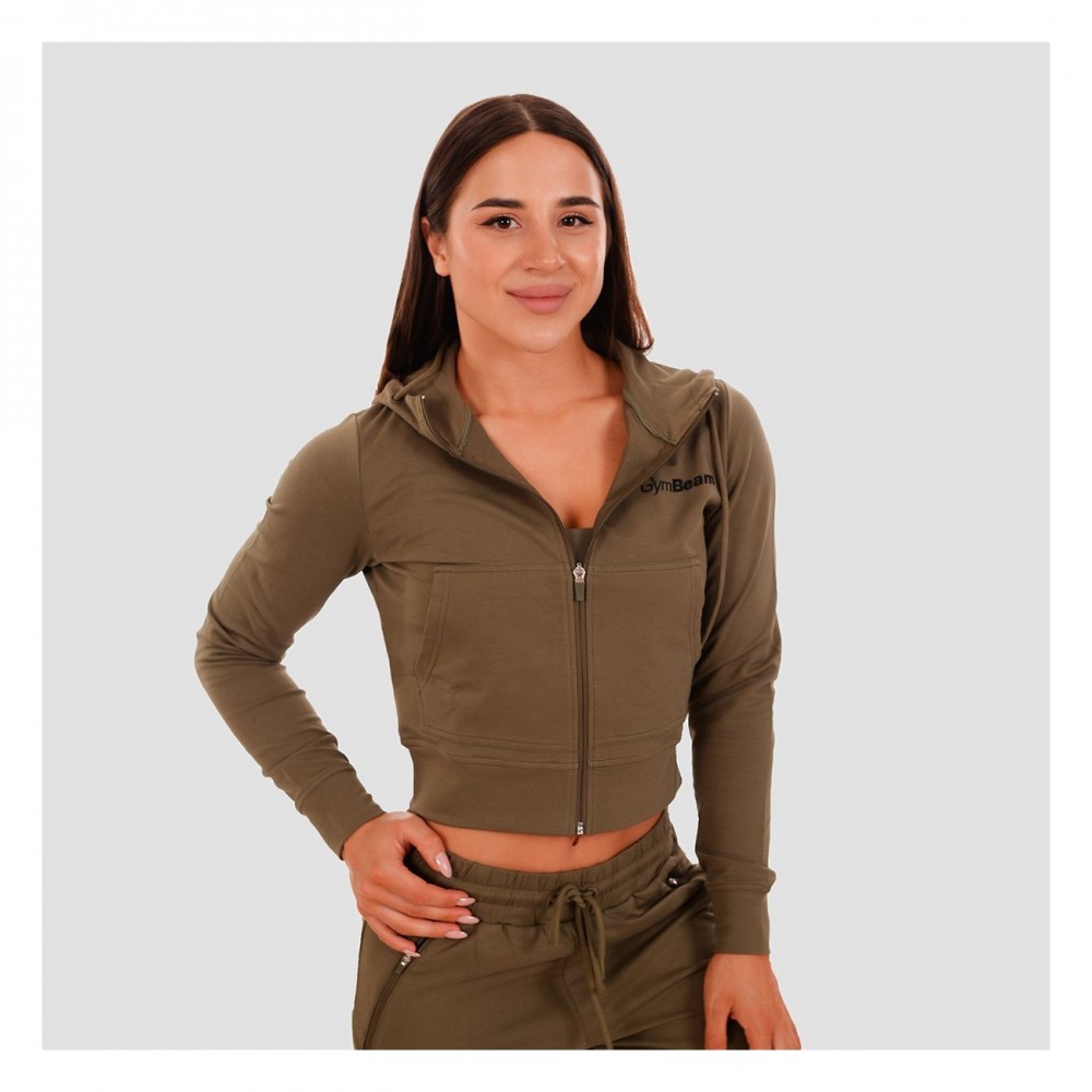 Dámská mikina Zip-up TRN olive 