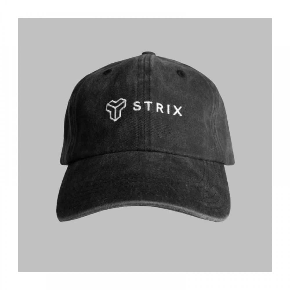 Kšiltovka Washed Black - STRIX 