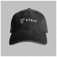 Kšiltovka Washed Black - STRIX  