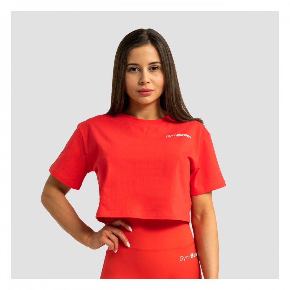Dámské tričko Cropped Limitless Hot Red 