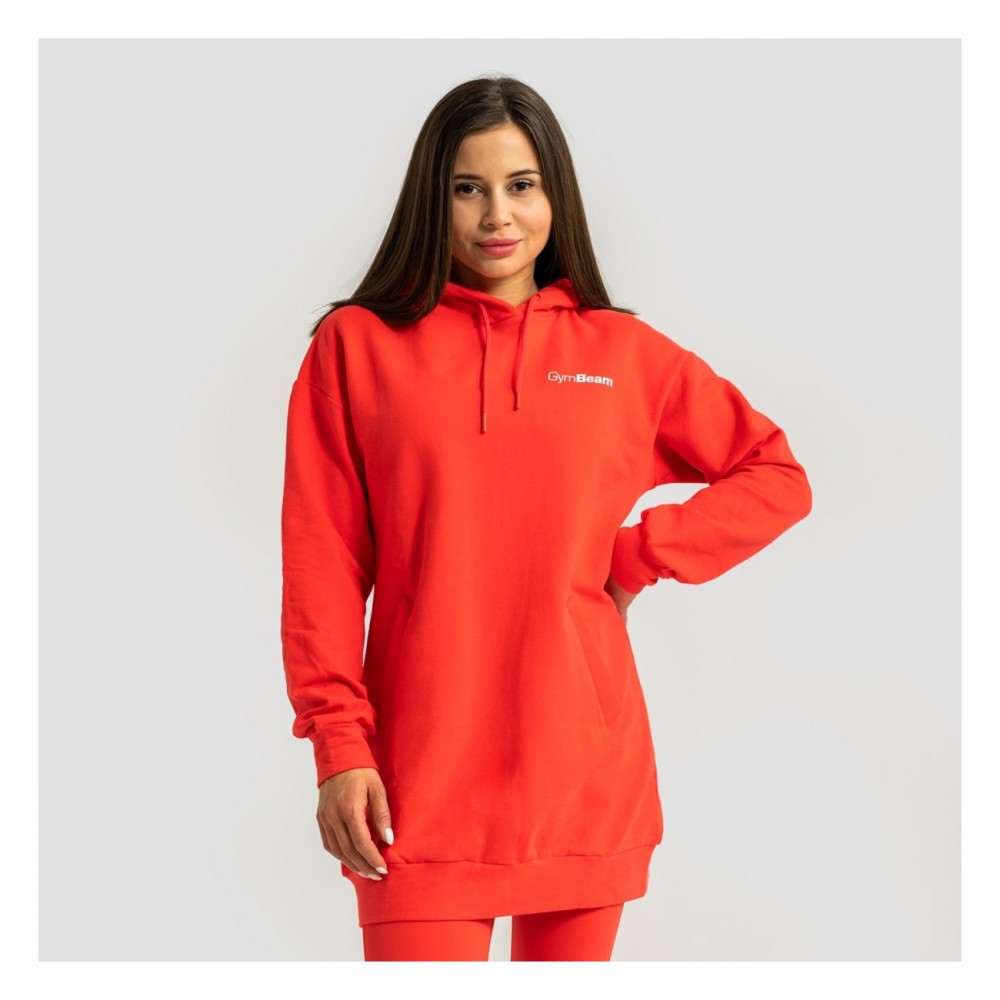 Dámská Longline mikina Limitless Hot Red 