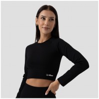 Dámské tričko FLO Ribbed Crop Top Black  