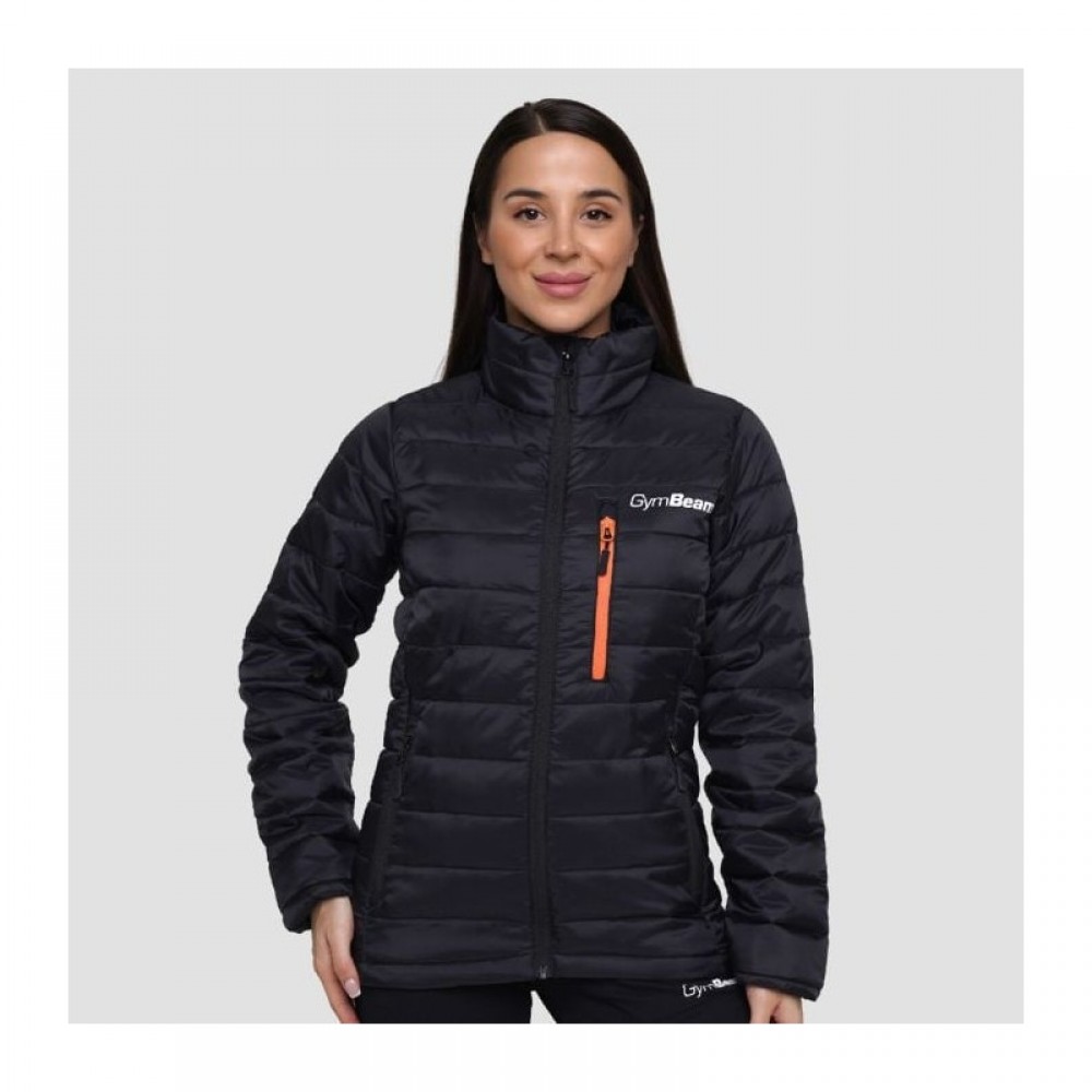 Dámská bunda Puffer Black/Orange 