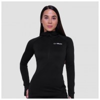 Dámská běžecká mikina 1/2 Zip Pulse Black  