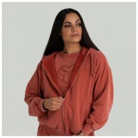 Dámska mikina Zip Washed Terra - STRIX  