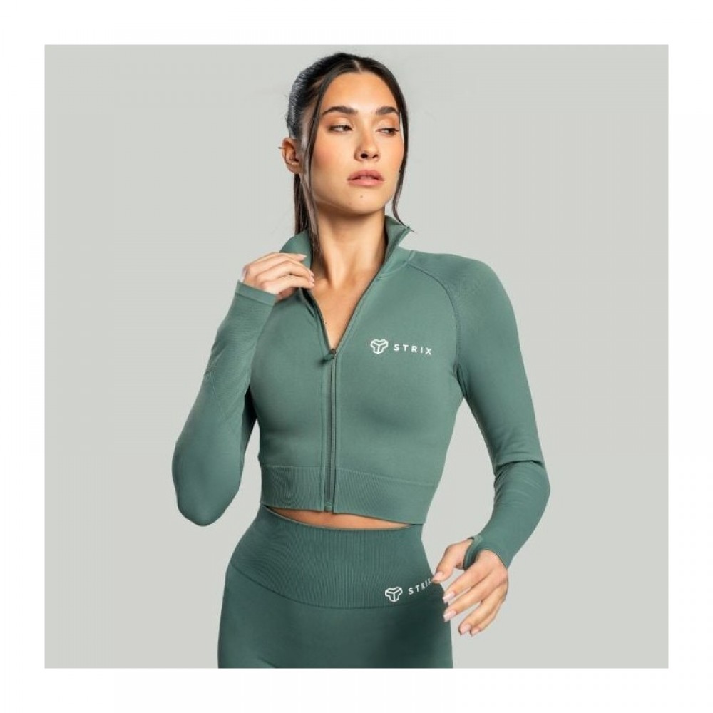 Dámský top Cropped Seamless Moss 
