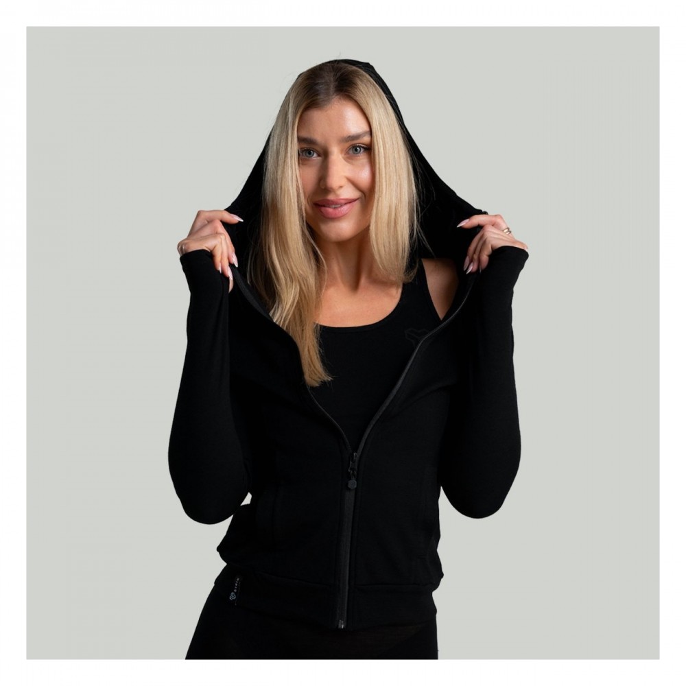 Dámská mikina se zipem MERINO I Black - STRIX 