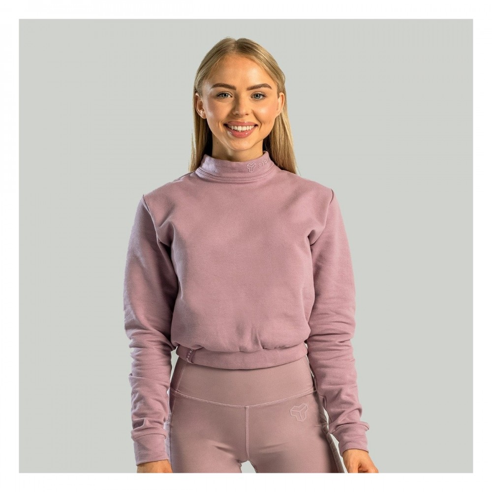 Dámská mikina Essential High-Neck Mauve - STRIX 