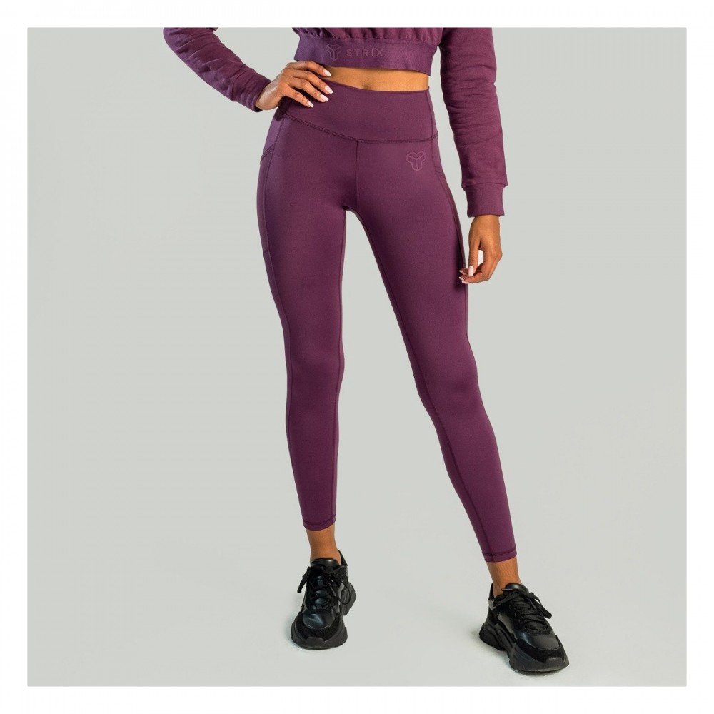 Dámské legíny Essential Plum - STRIX 
