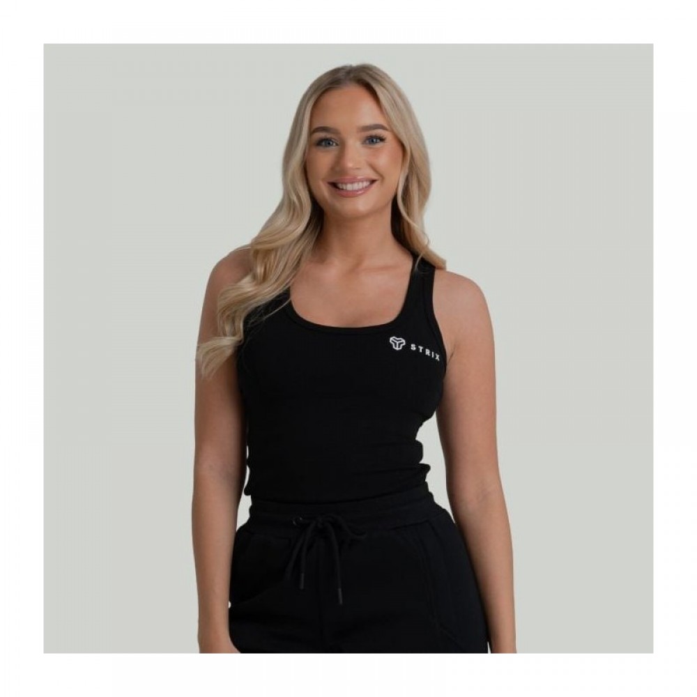 Dámské tílko Ribbed Black - STRIX 